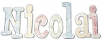 Nicolai Toile Hand Painted Wall Letters