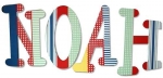 Primary Stripes Hand Painted Wall Letters