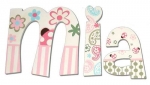 Ladybug Paisley Hand Painted Wall Letters