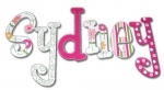 Floral Brights Hand Painted Wall Letters