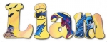 The Dark Night and Friends Hand Painted Wall Letters
