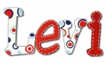 Lots o Dots Hand Painted Wall Letters
