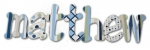 Classic Matthew Hand Painted Wall Letters