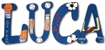 Sports of Course Hand Painted Wall Letters