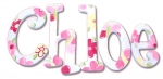 Precious Flowers Hand Painted Wall Letters