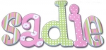Dottie Daisy Hand Painted Wall Letters