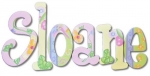 Enchanted Garden Hand Painted Wall Letters