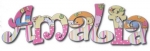 Amalia Animals Hand Painted Wall Letters