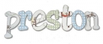 Preston Monkey Hand Painted Wall Letters