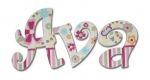 Ava Garden Delight Hand Painted Wall Letters