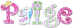 Princess Paige Hand Painted Wall Letters