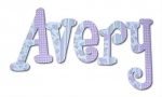 Lavender Fields Hand Painted Wall Letters