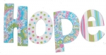 Spring Paisley Hand Painted Wall Letters