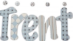Hushabye Chocolate Hand Painted Wall Letters