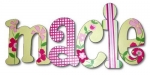 Marvelous Macie Hand Painted Wall Letters