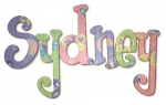 Butterfly Garden Hand Painted Wall Letters