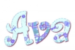 Lovely in Lavender Hand Painted Wall Letters