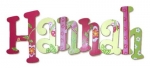Springtime Delight Hand Painted Wall Letters