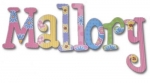 Dot Garden Hand Painted Wall Letters