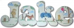 Classic Bear Hand Painted Wall Letters