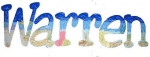 Undersea Batik Hand Painted Wall Letters