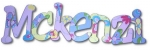 Garden Fantasy Hand Painted Wall Letters