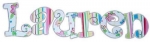 Flower Power Hand Painted Wall Letters