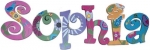 Lullaby Birds Hand Painted Wall Letters