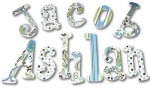 Cool Designs Boy Hand Painted Wall Letters