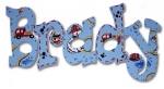 Firefighter Hand Painted Wall Letters