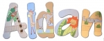 Zoofari Hand Painted Wall Letters