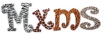 Animal Prints Hand Painted Wall Letters