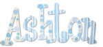Baby Blues Hand Painted Wall Letters