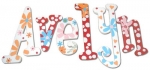 Lizzie Bedding Hand Painted Wall Letters