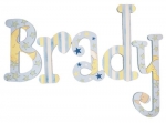 Moon and Stars Hand Painted Wall Letters