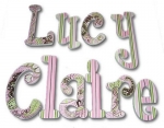 Posh Toile Hand Painted Wall Letters