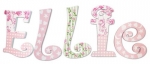 Isabella Toile Hand Painted Wall Letters