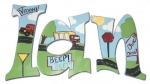 Cars and Trucks Hand Painted Wall Letters
