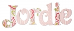 Sweet Paisley Hand Painted Wall Letters