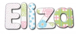 Lovely Eliza Hand Painted Wall Letters