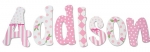 Pretty in Pink Too Painted Wall Letters