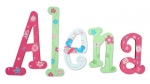 Tropical Butterfly Painted Wall Letters
