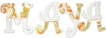 Mango Tango Painted Wall Letters