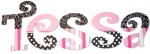 Madison Swirl Painted Wall Letters