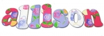 Happy Allison Hand Painted Wall Letters