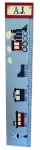 Painted Canvas Growth Chart - Train