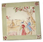Hand Painted Wooden Stool - Storybook