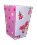 Painted Wood Trashcan - Bugs