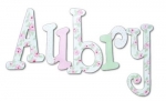 Dainty Roses Hand Painted Wall Letters