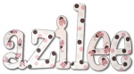 Ladybugs and Lots O Dots Hand Painted Wall Letters